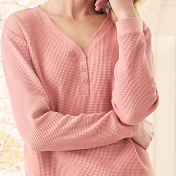 Garnet Hill Womens Waffle Knit Pullover Sz S EUC - Picture 1 of 8